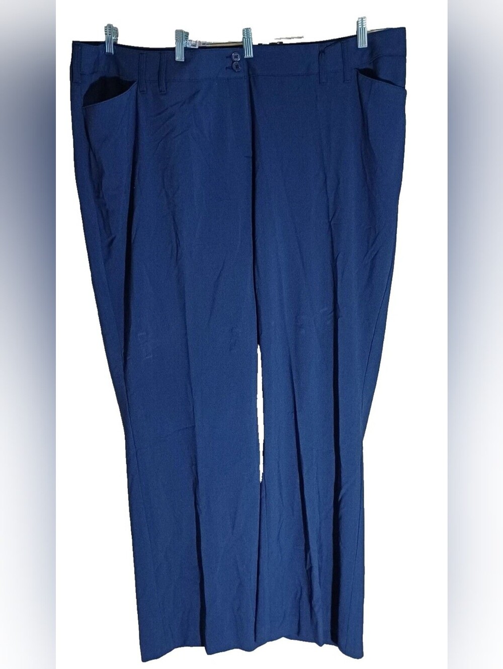NWT Lane Bryant Women's Navy Straight-Leg Dress Pants 28 Average
